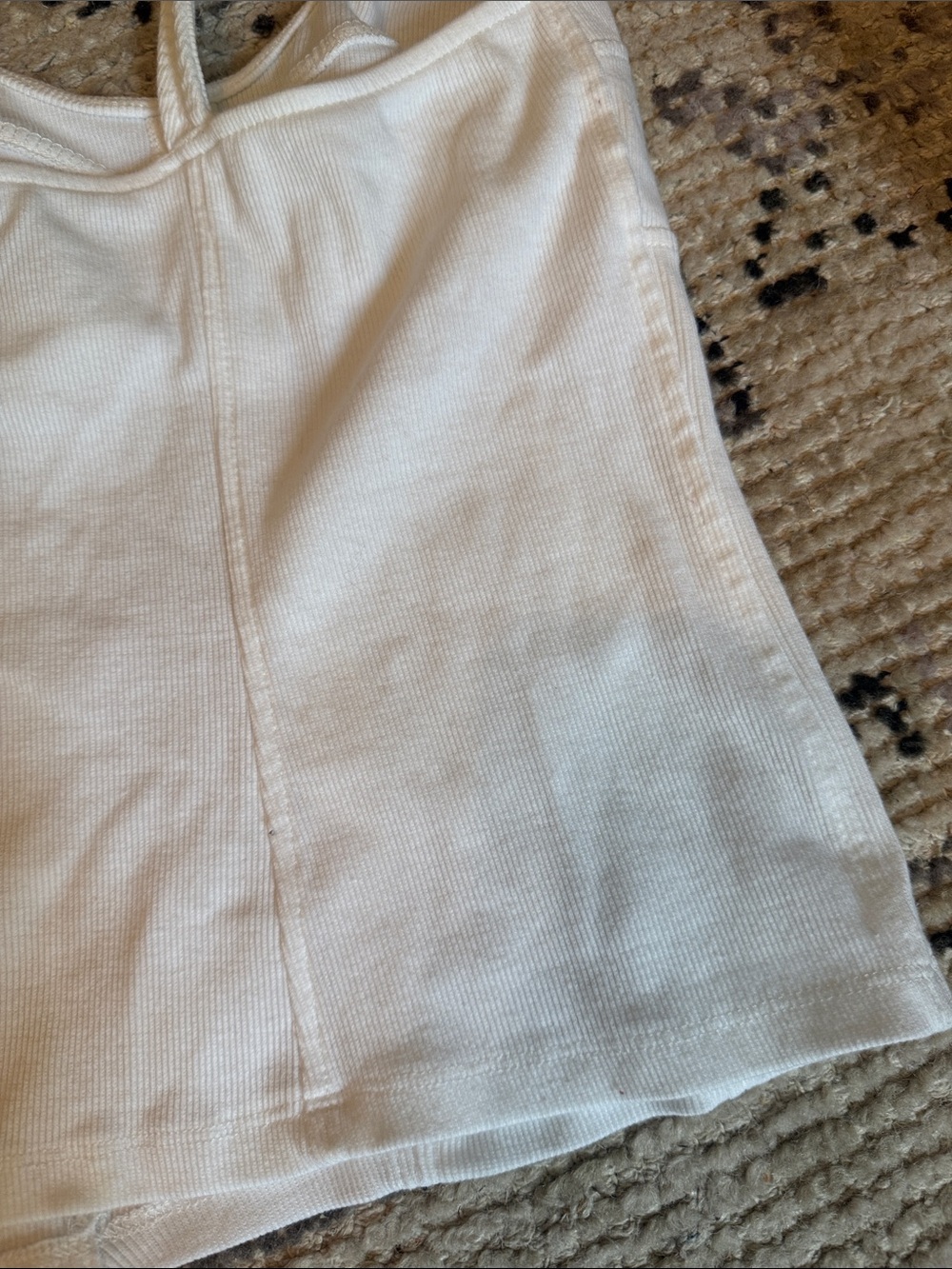Universal Thread White Ribbed Bust-Seam Cami - Picture 12 of 12
